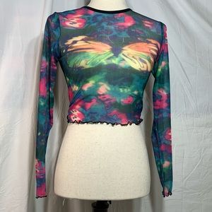 Y2K butterfly crop top / S, M, L / NWOT